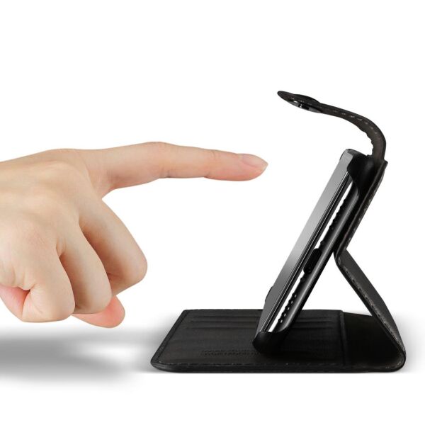 VRS Design İPhone X ile Uyumlu Daily Diary Kılıf Black