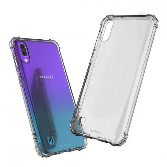 Blogy Galaxy A10 / M10 ile Uyumlu Crystal Fit Kılıf Smoke Black