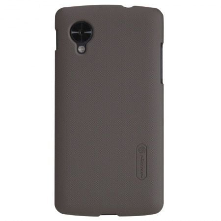 Nillkin D821 D820 Nexus 5 ile Uyumlu Kılıf Super Frosted Serisi Kahverengi