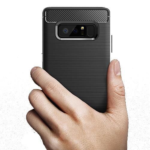 Galaxy Note 8 ile Uyumlu Kılıf Room Silikon Gri