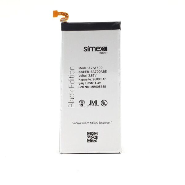 Simex Galaxy A7 ile Uyumlu SBT-01 Batarya