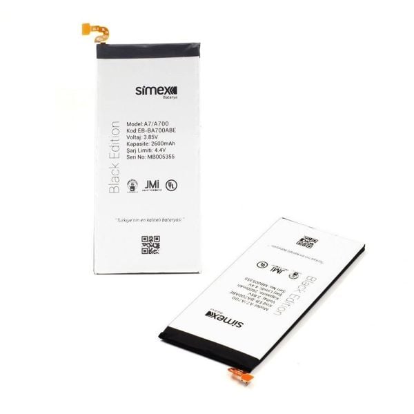 Simex Galaxy A7 ile Uyumlu SBT-01 Batarya