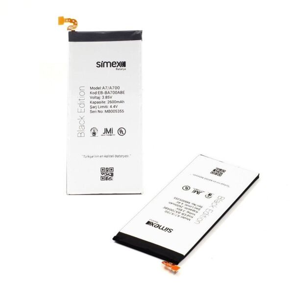 Simex Galaxy A7 ile Uyumlu SBT-01 Batarya