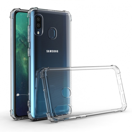 Blogy Galaxy A10s ile Uyumlu Crystal Fit Kılıf Crystal Clear