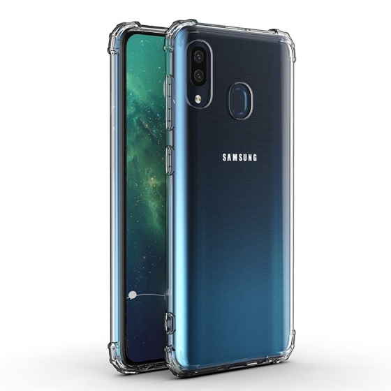 Blogy Galaxy A10s ile Uyumlu Crystal Fit Kılıf Crystal Clear