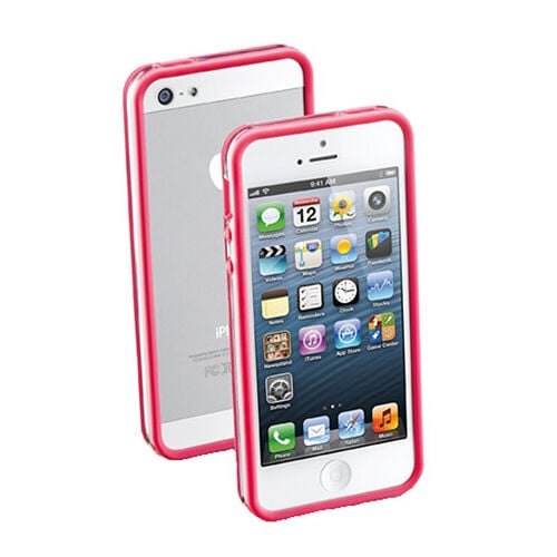 Cellular Line iPhone SE/5S/5 ile Uyumlu Bumper Kılıf Pembe BUMPERIPHONE5P