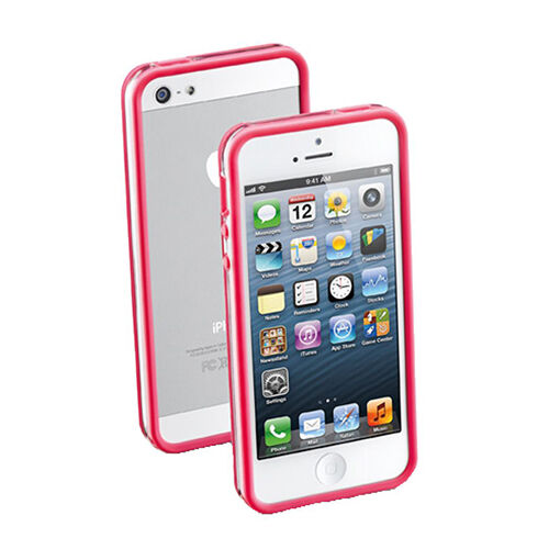 Cellular Line iPhone SE/5S/5 ile Uyumlu Bumper Kılıf Pembe BUMPERIPHONE5P