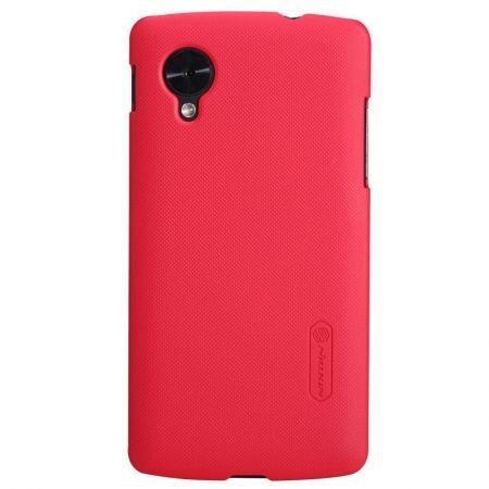 Nillkin D821 D820 Nexus 5 ile Uyumlu Kılıf Super Frosted Serisi Kırmızı