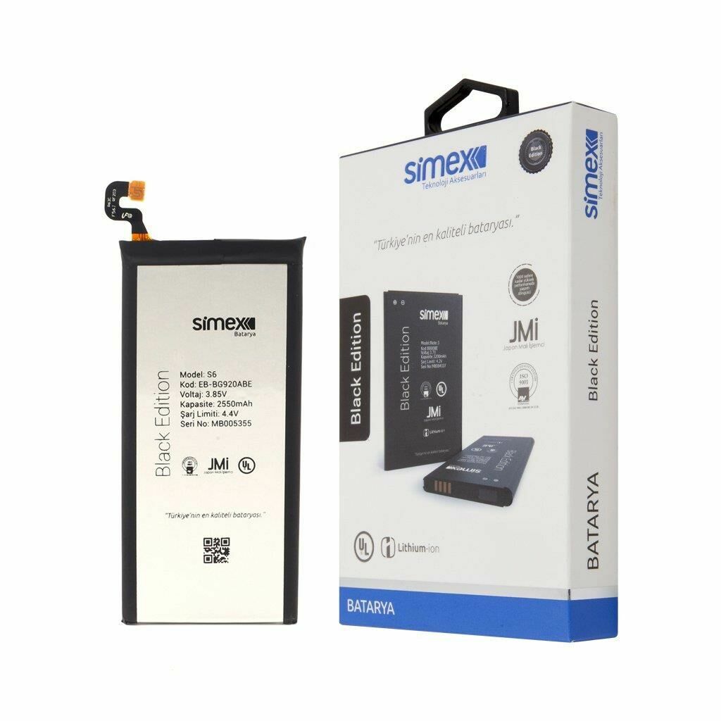 Simex Galaxy S6 ile Uyumlu SBT-01 Batarya