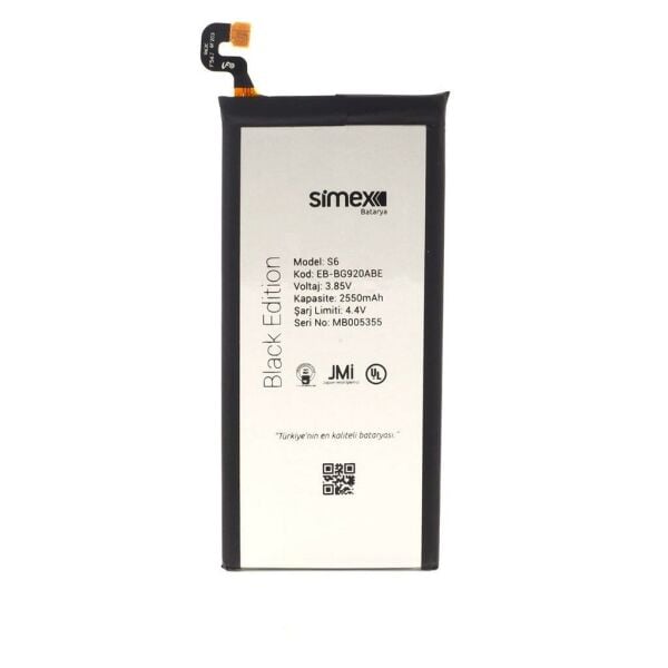 Simex Galaxy S6 ile Uyumlu SBT-01 Batarya