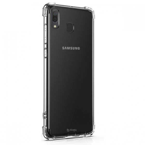 Blogy Galaxy A20 ile Uyumlu Crystal Fit Kılıf Crystal Clear
