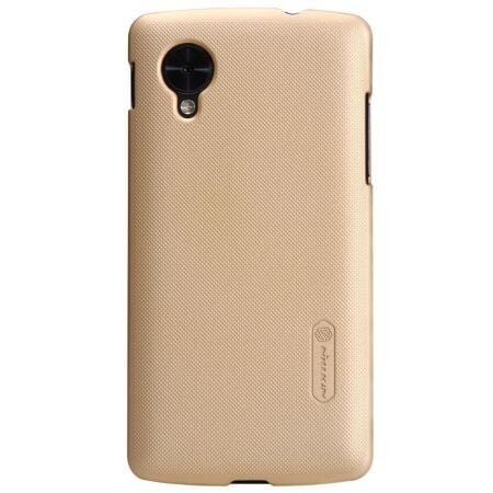 Nillkin D821 D820 Nexus 5 ile Uyumlu Kılıf Super Frosted Serisi Altın