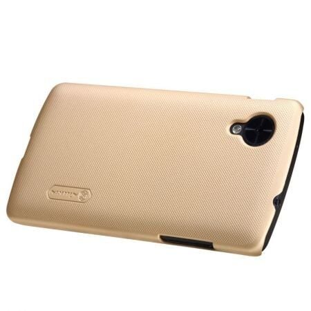 Nillkin D821 D820 Nexus 5 ile Uyumlu Kılıf Super Frosted Serisi Altın