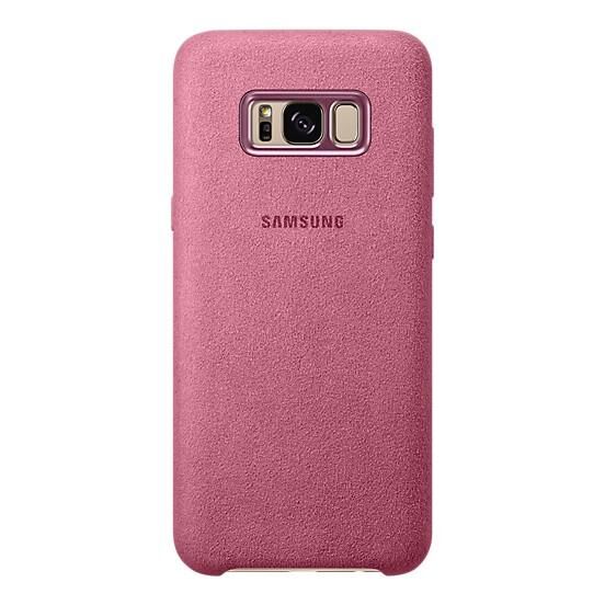 Galaxy S8 Plus ile Uyumlu Alcantara Cover Pembe EF-XG955APEGWW