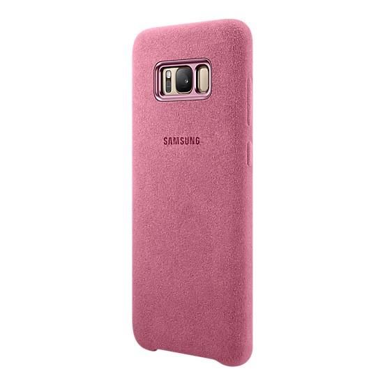 Galaxy S8 Plus ile Uyumlu Alcantara Cover Pembe EF-XG955APEGWW