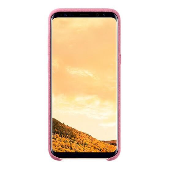 Galaxy S8 Plus ile Uyumlu Alcantara Cover Pembe EF-XG955APEGWW