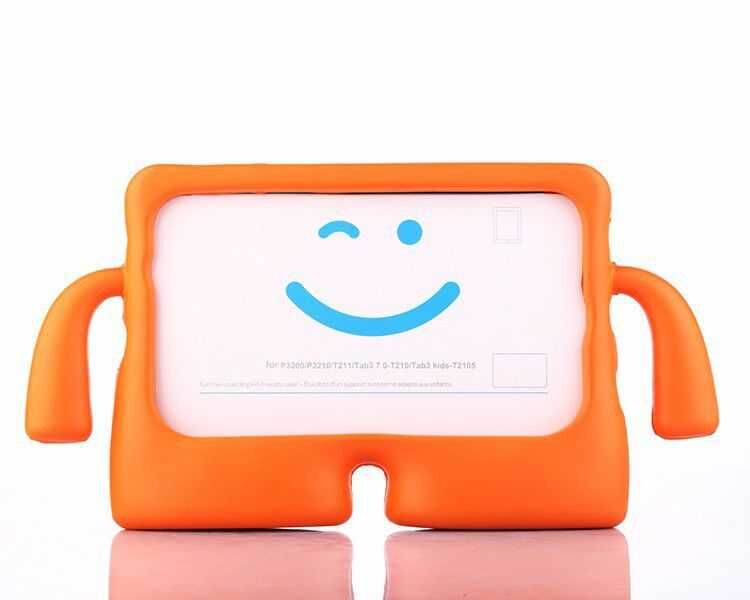 7 inç Tablet ile Uyumlu Çocuk Kılıfı Turuncu