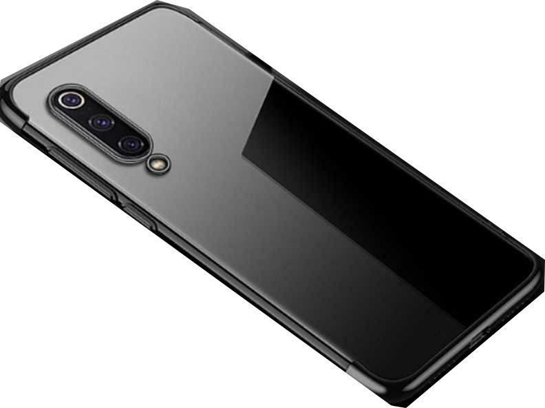 Zore Mi 9 ile Uyumlu Glitter Silikon Kılıf Siyah