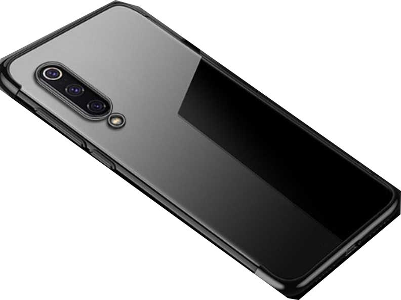 Zore Mi 9 ile Uyumlu Glitter Silikon Kılıf Siyah