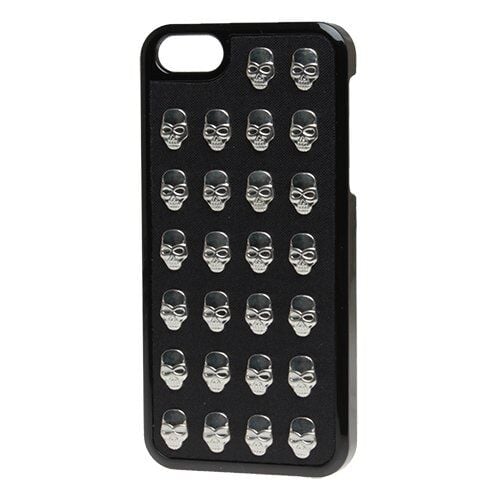 Benjamins iPhone SE/5S/5 ile Uyumlu Kılıf Gümüş Kuru Kafalı Model 8