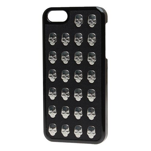 Benjamins iPhone SE/5S/5 ile Uyumlu Kılıf Gümüş Kuru Kafalı Model 8