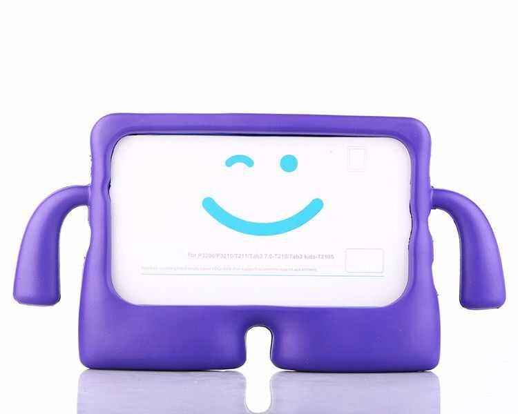 7 inç Tablet ile Uyumlu Çocuk Kılıfı Mor