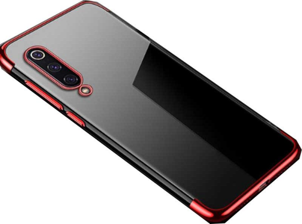 Zore Mi 9 ile Uyumlu Glitter Silikon Kılıf Kırmızı