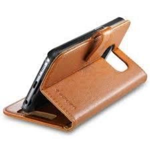 Spigen Galaxy S6 ile Uyumlu Kılıf Wallet S Cüzdan Brown