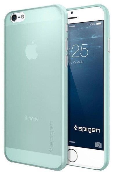 Spigen iPhone 6 Plus/6s Plus ile Uyumlu Kılıf Air Skin 0.3 mm Ultra ince Mint
