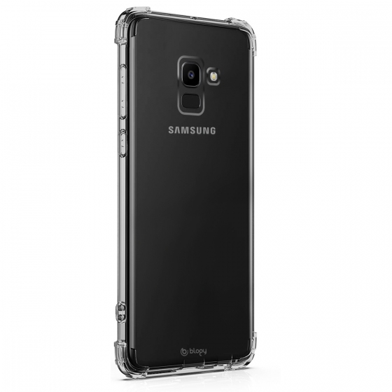 Blogy Galaxy A6 ile Uyumlu Crystal Fit Kılıf Crystal Clear