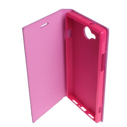 Venüs 5.5X ile Uyumlu Kılıf Yan Model Safir Serisi Pembe