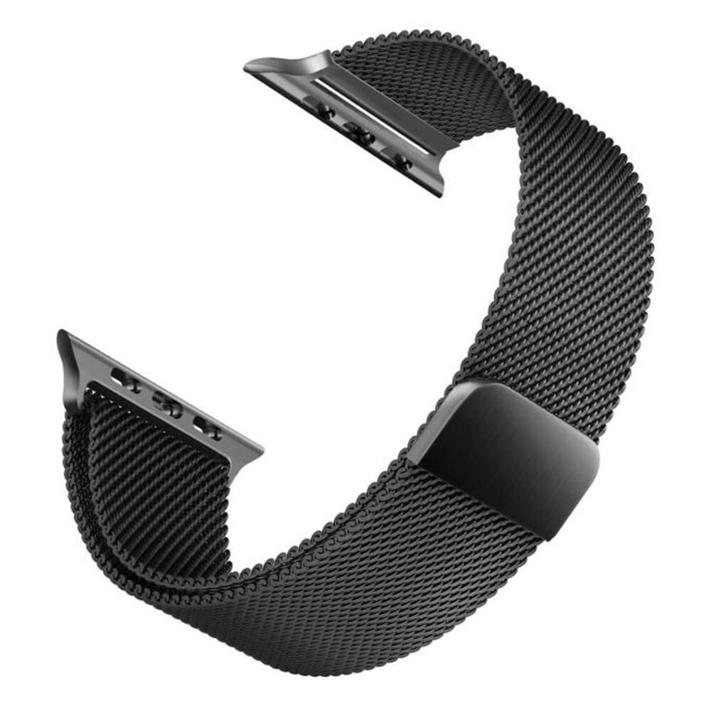 Apple Watch ile Uyumlu 42-44mm Metal Kordon Siyah