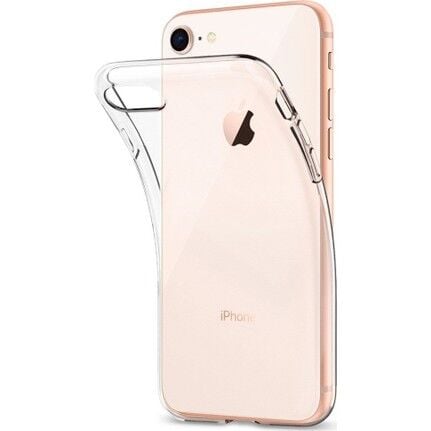 iPhone 7/8 ile Uyumlu Kılıf Ultra Slim Şeffaf Silikon Şeffaf