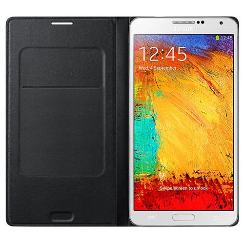 Galaxy Note 3 ile Uyumlu Moschino Flip Wallet Kılıf Siyah-Altın EF-EN900BGEGWW (Out)