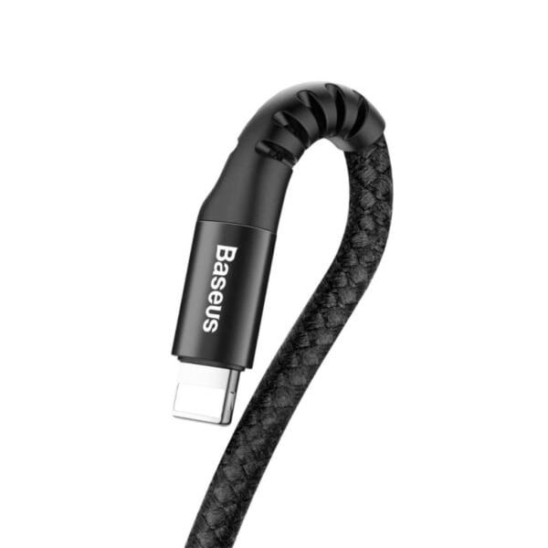 Baseus Fish Eye Spring Lightning Şarj Kablosu Calsr-01 Siyah