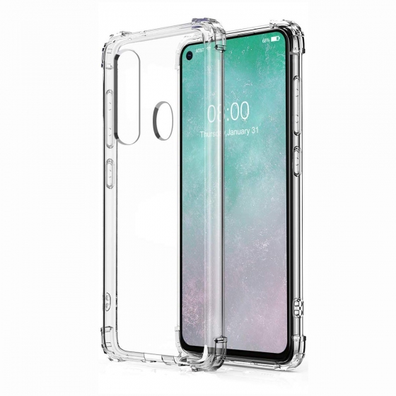 Blogy Galaxy A60 ile Uyumlu Crystal Fit Kılıf Crystal Clear