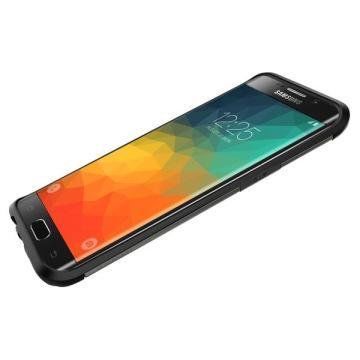 Spigen Galaxy S6 Edge Plus ile Uyumlu Kılıf Slim Armor Gun Metal