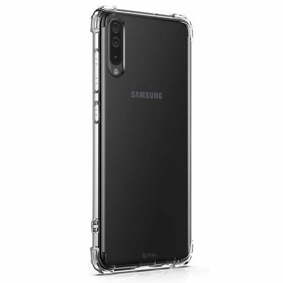 Blogy Galaxy A7 2018 ile Uyumlu Crystal Fit Kılıf Crystal Clear