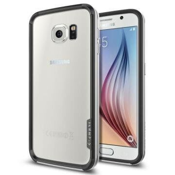 Spigen Galaxy S6 ile Uyumlu Kılıf Neo Hybrid EX Satin Silver