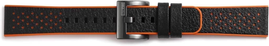 Strap Studio Gear Sport ile Uyumlu Hybrid Kayış Turuncu Siyah