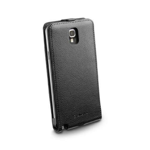 Cellular Line N7500 Galaxy Note 3 Neo ile Uyumlu Flap Essential Mıknatıslı Deri Kılıf Siyah FLAPESSPHNOTE3NBK