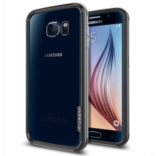 Spigen Galaxy S6 ile Uyumlu Kılıf Neo Hybrid EX Gun Metal
