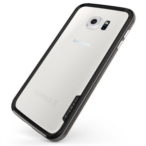 Spigen Galaxy S6 ile Uyumlu Kılıf Neo Hybrid EX Gun Metal