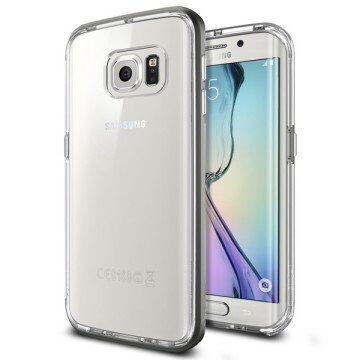 Spigen Galaxy S6 Edge ile Uyumlu Kılıf Neo Hybrid CC Gun Metal