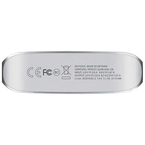 10200mAh Hızlı Şarj Powerbank Fast Charger Gri EB-PG935BSEGWW