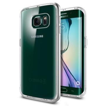 Spigen Galaxy S6 Edge ile Uyumlu Kılıf Neo Hybrid CC Satin Silver