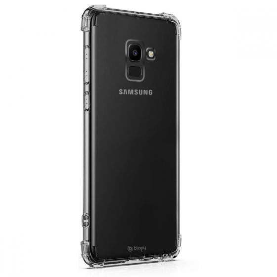Blogy Galaxy A8 Plus ile Uyumlu Crystal Fit Kılıf Crystal Clear