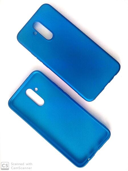 Jopus Mate 20 Lite ile Uyumlu Soft Silikon Kılıf  Mavi
