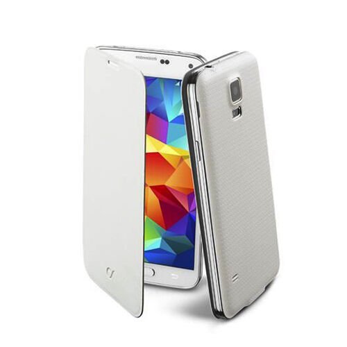 Cellular Line Galaxy S5 ile Uyumlu Flip Book Kılıf Beyaz BACKBOOKGALS5W