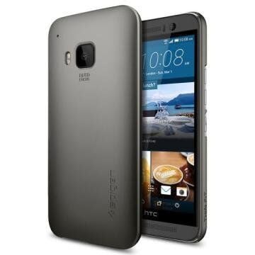 Spigen One M9 ile Uyumlu Kılıf Thin Fit Ultra İnce Gun Metal